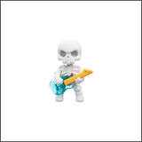 Rocker Bones Earring - White
