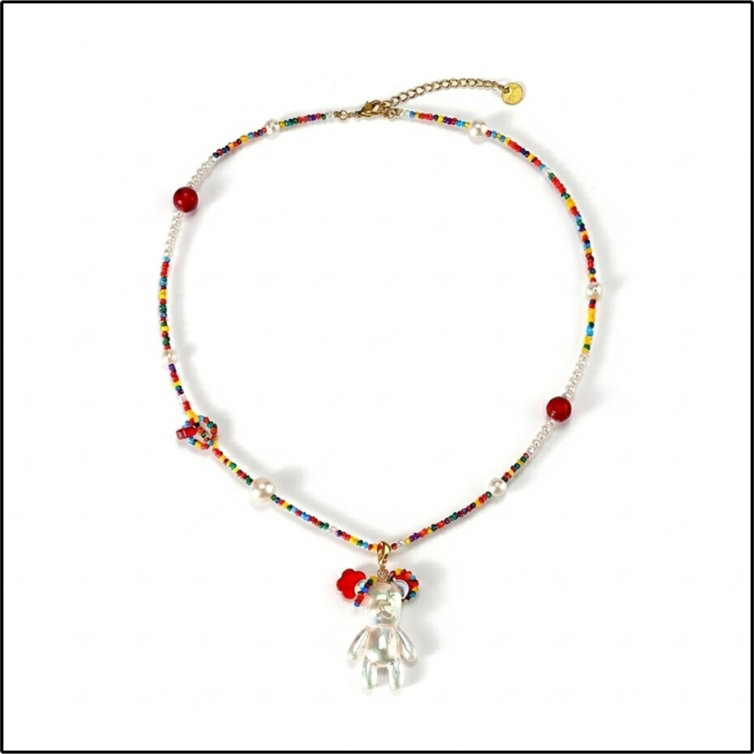 Pearl Bear Party Necklace