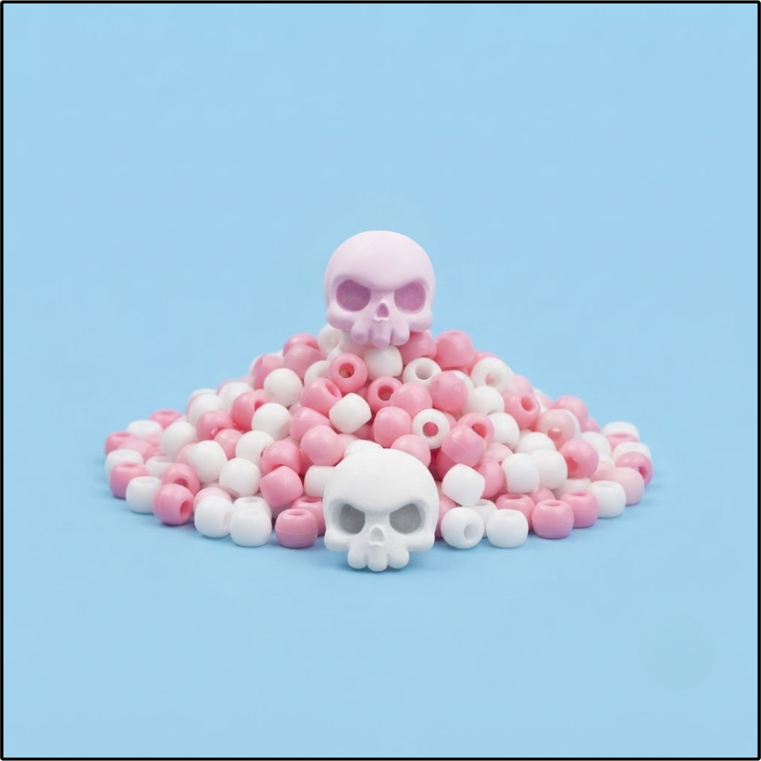 Blush Skull Earrings