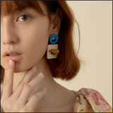 Pop Art Kitty Earrings