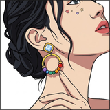 Amber Spectrum Earrings