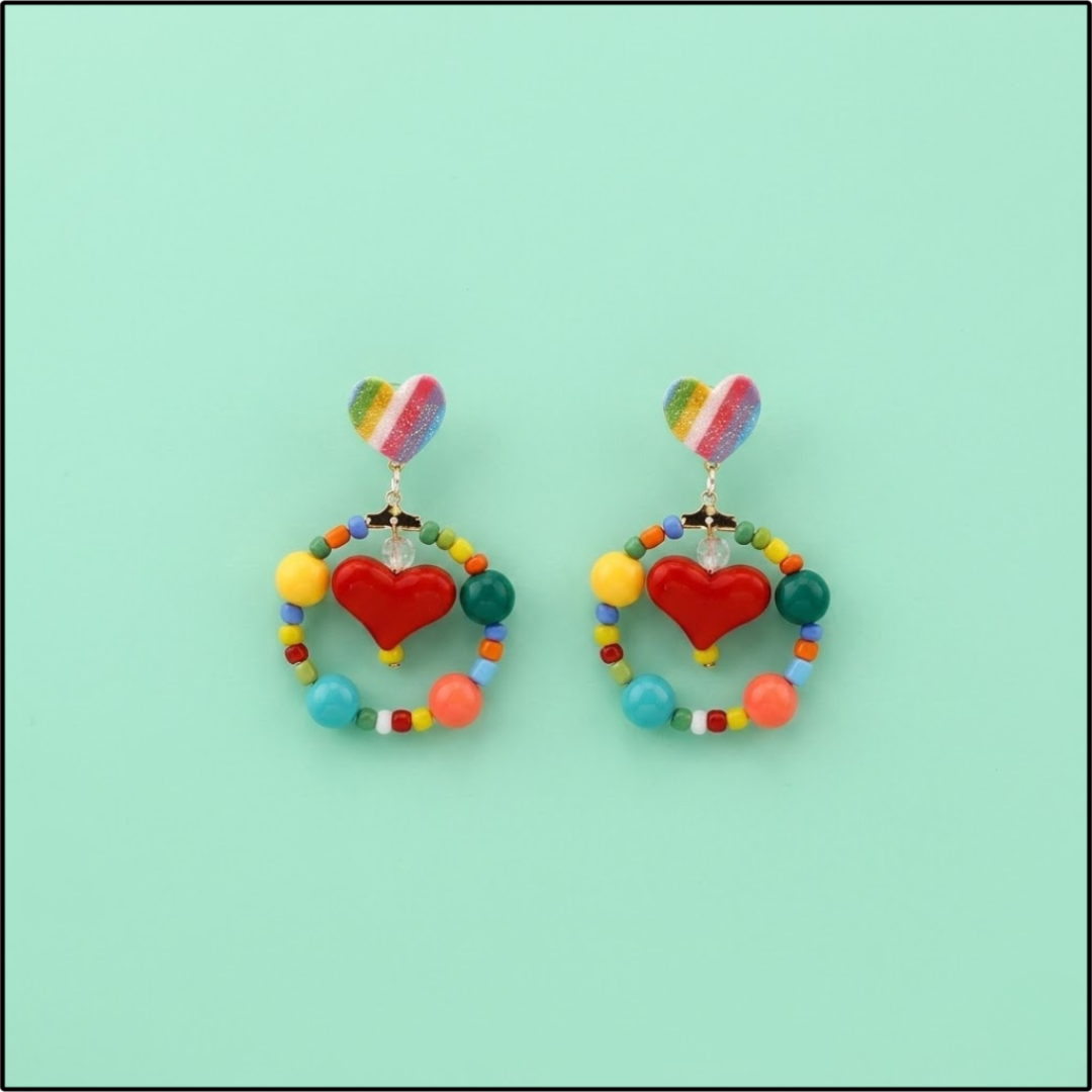 Sweetheart Hoop Earrings