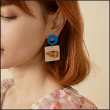 Pop Art Kitty Earrings