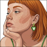 Honey Bunny Heart Earrings