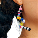 Rainbow Worm Earrings