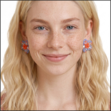 Coral Bloom Earrings
