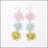 Triple Bloom Earrings