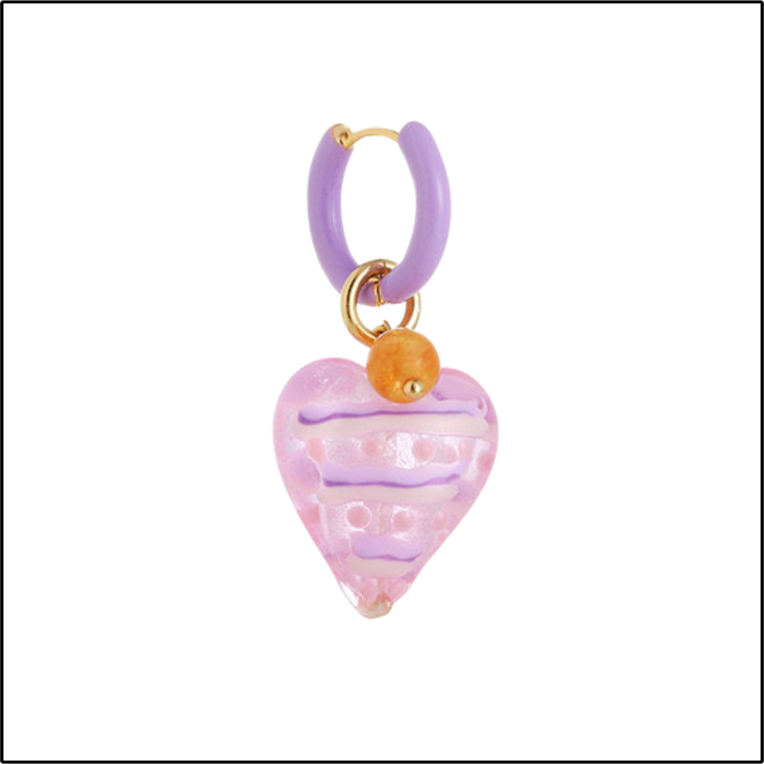 Taffy Heart Earrings