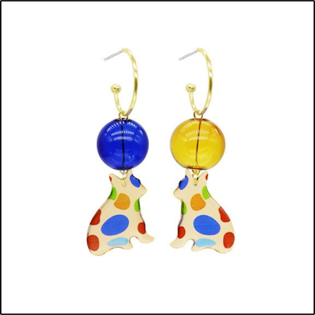 Candy Cat Drop Earrings