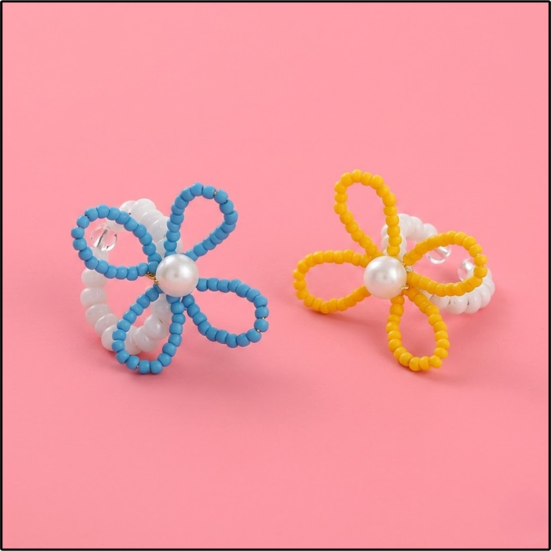 Pearl Daisy Earrings