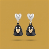 Noir Ghost Earrings
