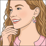 Pastel Star Hoop Earrings