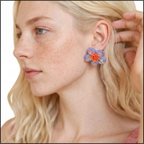 Coral Bloom Earrings
