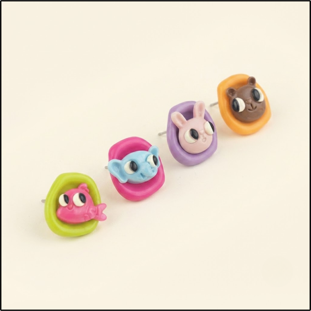 Tiny Zoo Earrings